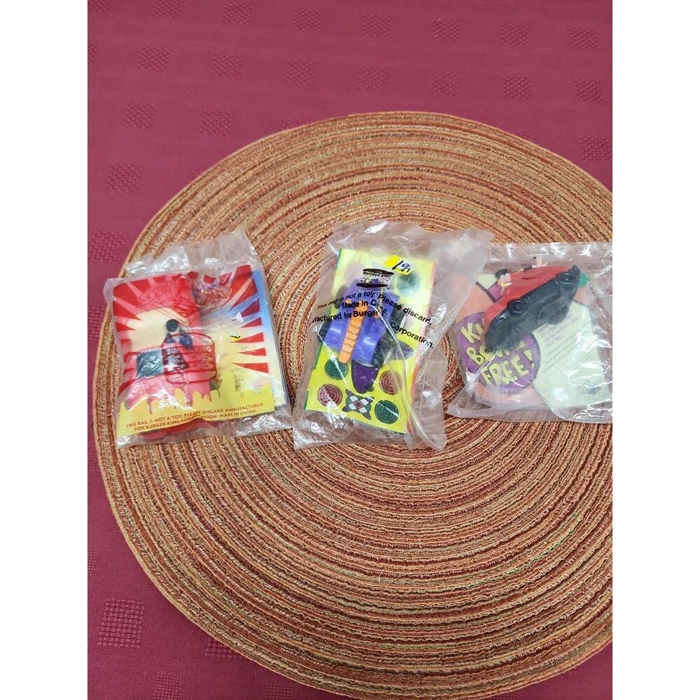 Burger King Kids Meal Toys Lot Of 3 Assorted 1990s New Sealed